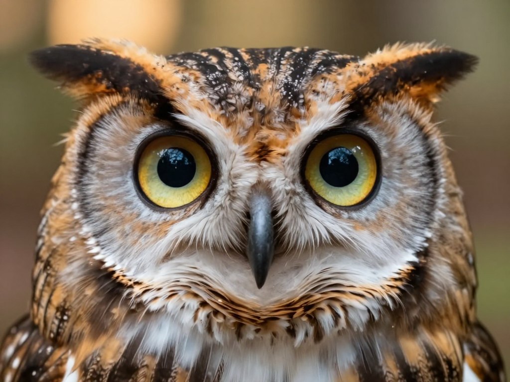 Große Eulen-Augen gestalten mit farbigen Iris und schwarzen Pupillen