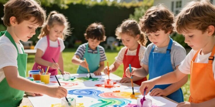 Mit Eiswürfeln malen