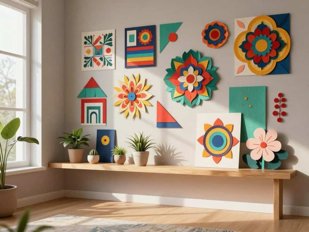 Wanddekoration aus Papier für moderne Raumdekoration