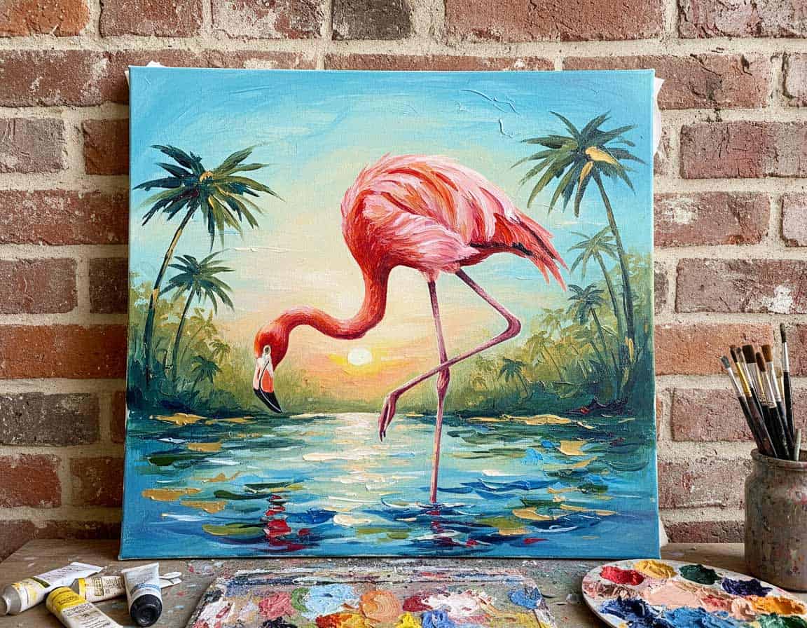 Du betrachtest gerade Wie malt man ein Flamingo?