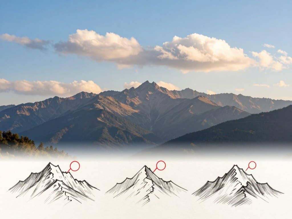 Häufige Fehler beim Berge zeichnen vermeiden Häufige Fehler beim Berge zeichnen vermeiden