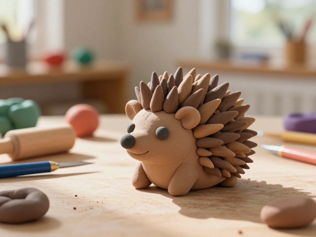 Du betrachtest gerade Igel aus Knete kneten – Spitze Igel-Stacheln kneten