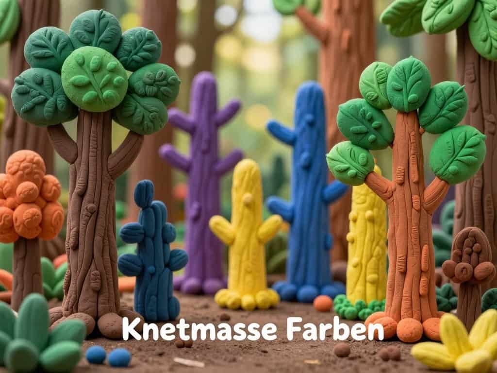 Knetmasse Farben für Waldbäume