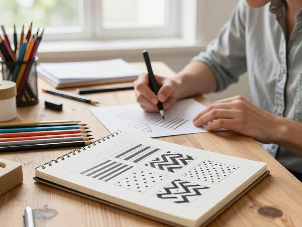Muster zeichnen Anleitung grundlegende Techniken