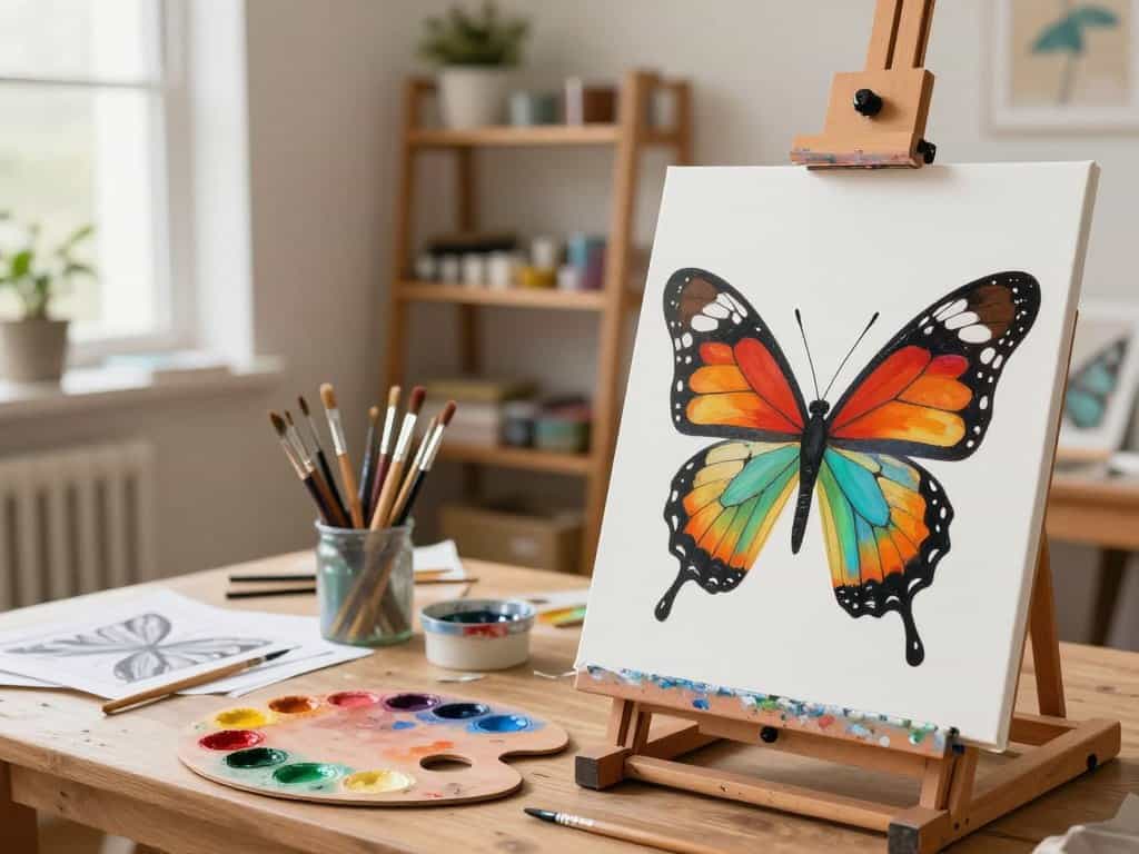 Schmetterling Tutorial Schritt für Schritt Anleitung