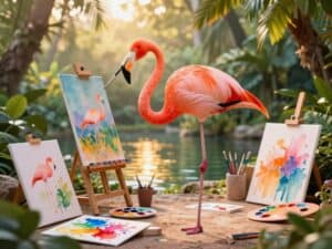 Mehr über den Artikel erfahren Wie malt man ein Flamingo?