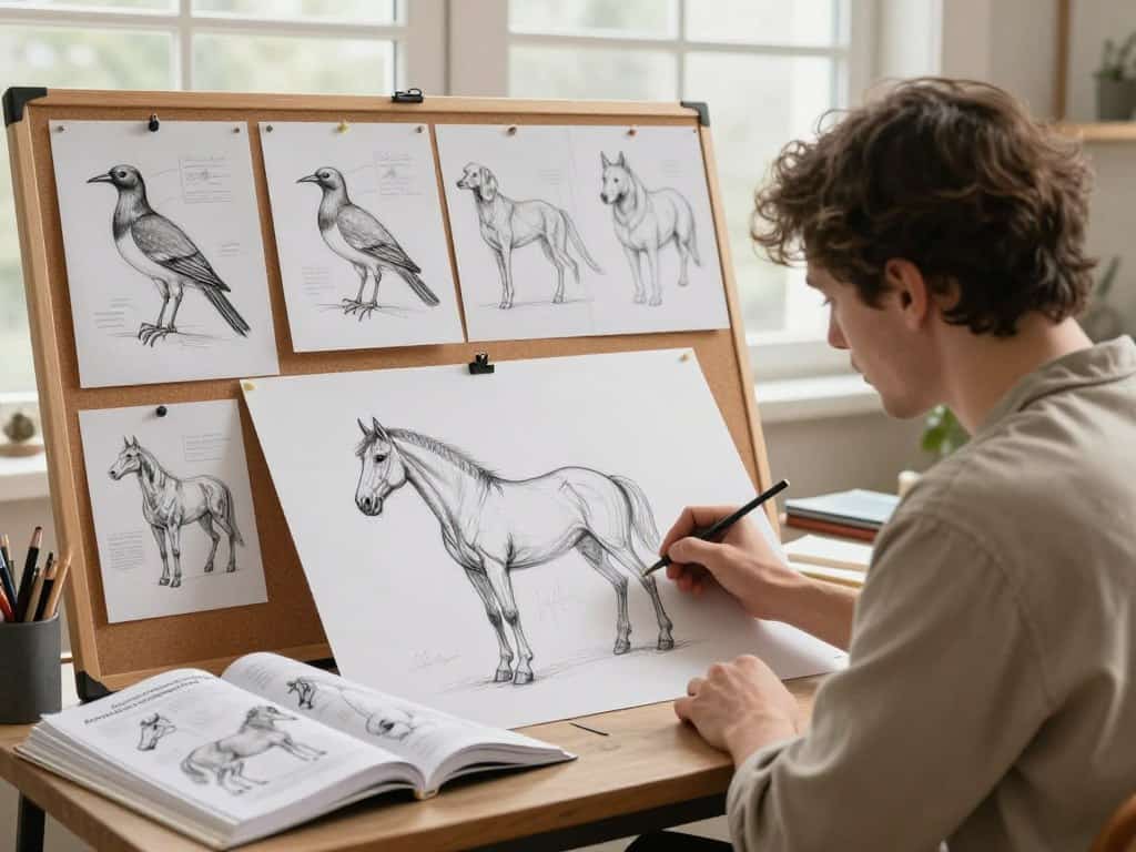 Anatomie verstehen beim Tierskizzieren