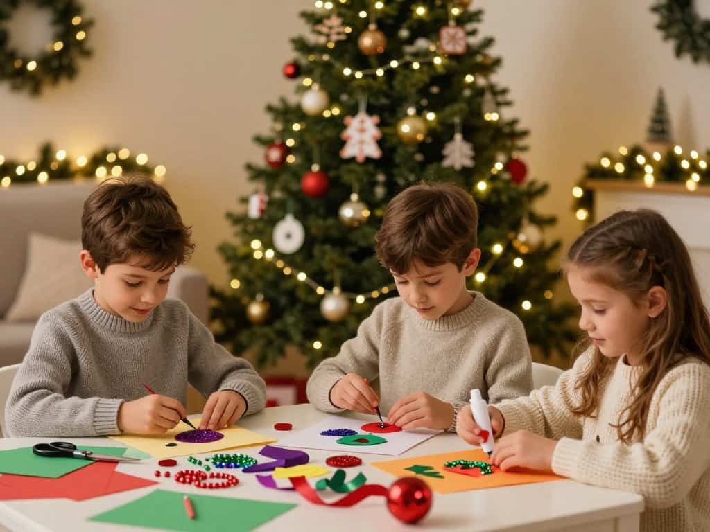 Basteln mit Kindern Weihnachten - Christbaumschmuck selbermachen