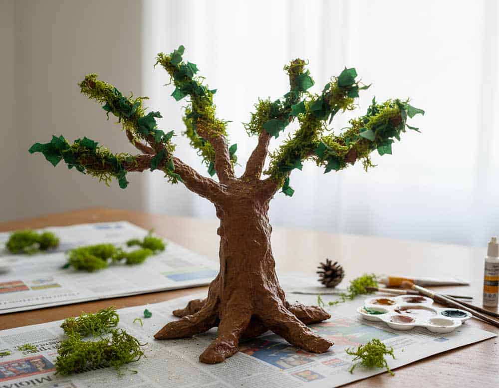 Schritt-für-Schritt-Anleitung für den Pappmache-Baum - Schritt 3 Schritt-für-Schritt-Anleitung für den Pappmache-Baum - Schritt 3