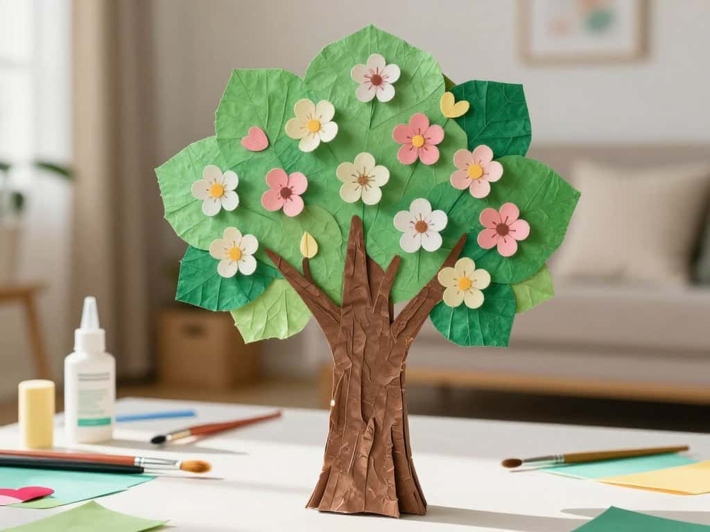 DIY Baum Pappmache Deko Gestaltungsideen