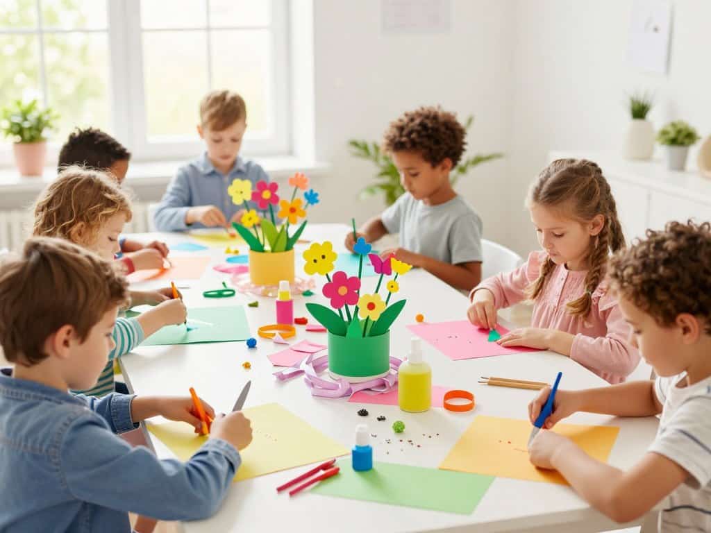 Einfache Bastelideen Frühling für Kinder verschiedener Altersgruppen