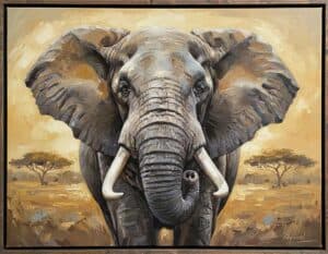 Mehr über den Artikel erfahren Elefant malen von vorne