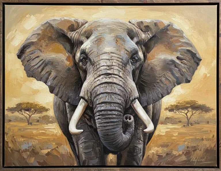 Mehr über den Artikel erfahren Elefant malen von vorne