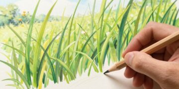 Grashalm zeichnen
