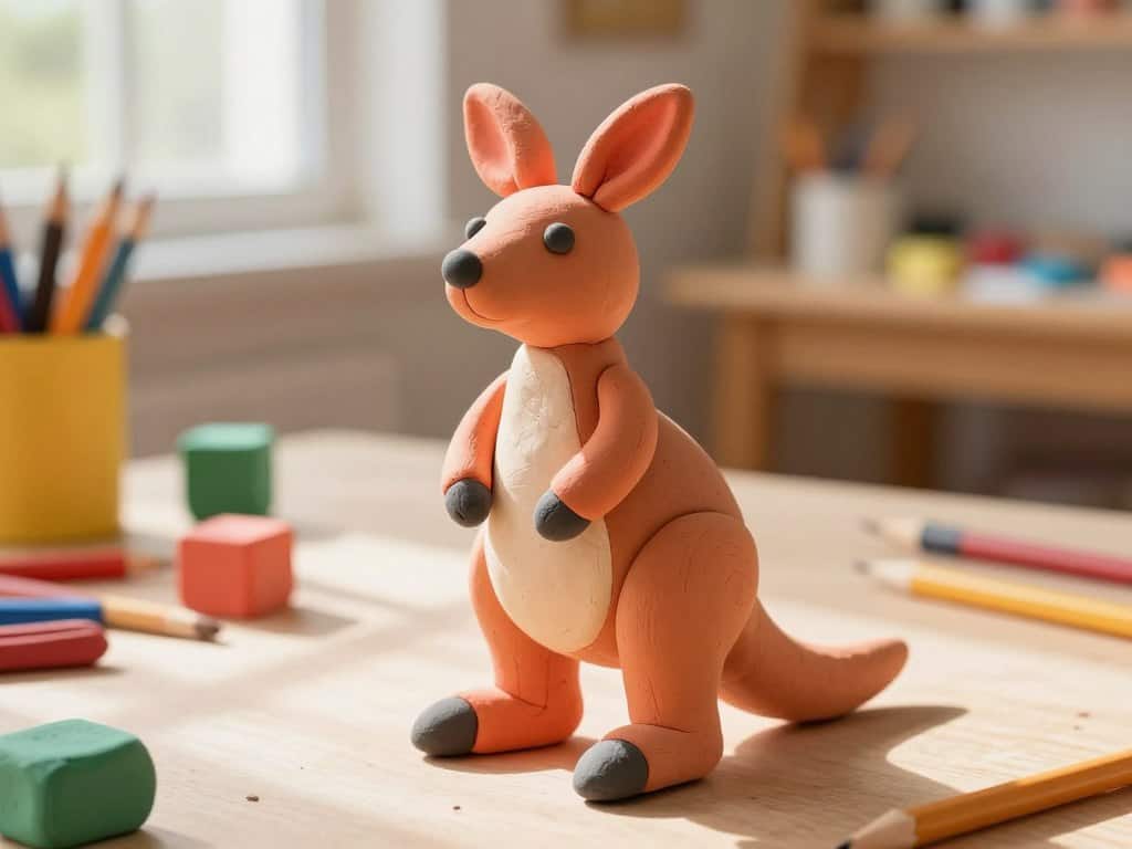 Du betrachtest gerade Känguru aus Knete – Beutel-Känguru kneten