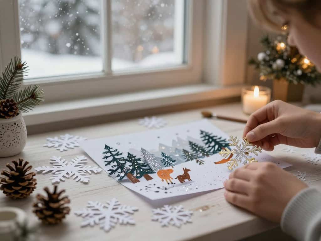 Kreative Winterbilder mit fortgeschrittenen Basteltechniken