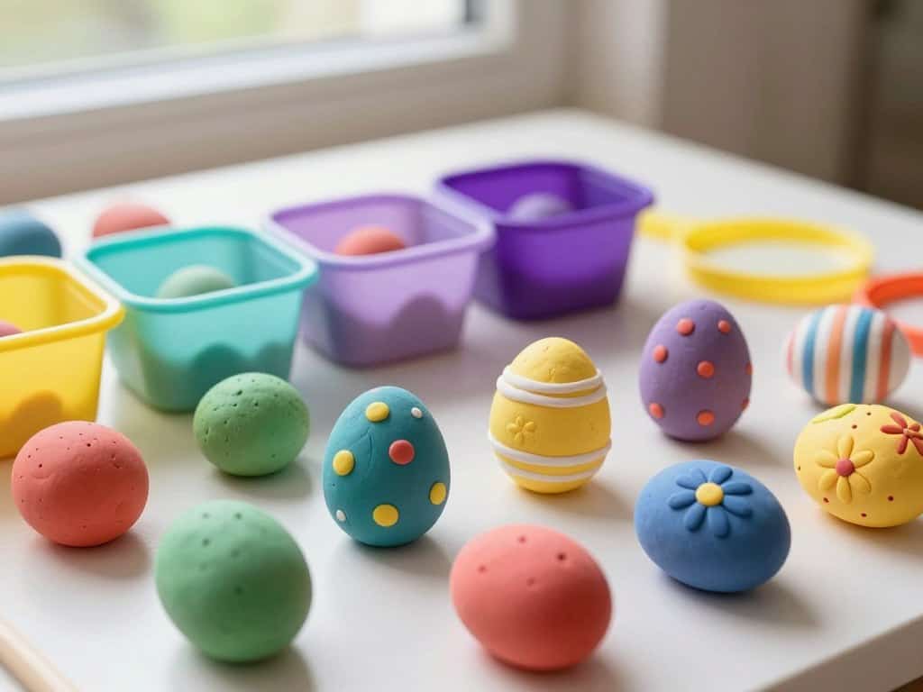 Lufttrocknende Knete für Modelliermasse Ostern