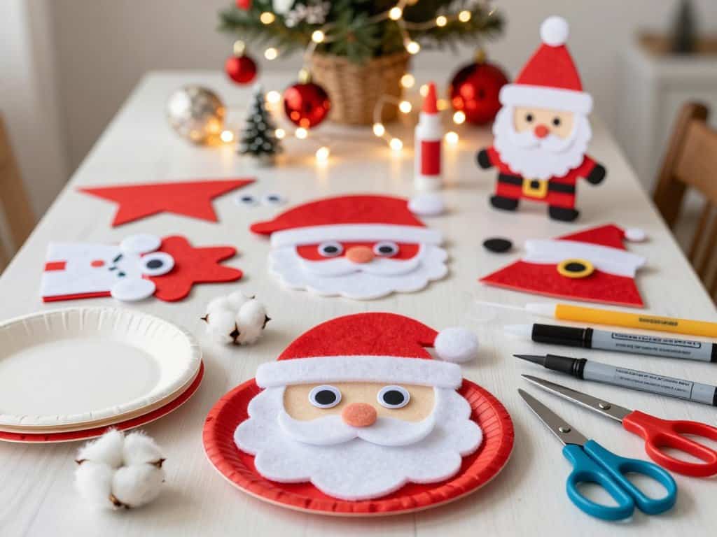 Materialien und Werkzeuge für DIY Nikolaus Bastelproject