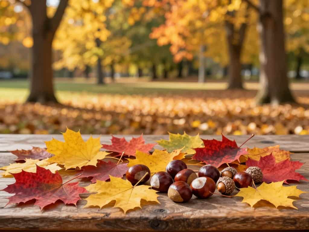 Naturmaterialien Herbst zum Basteln sammeln