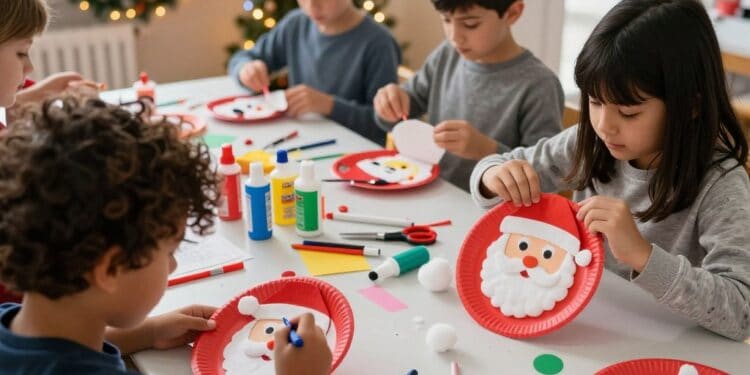 Nikolaus aus Pappteller basteln