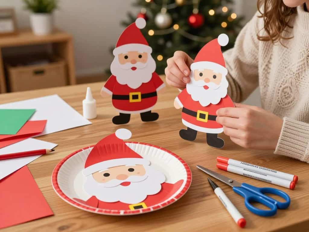 Nikolaustag basteln Pappteller Anleitung