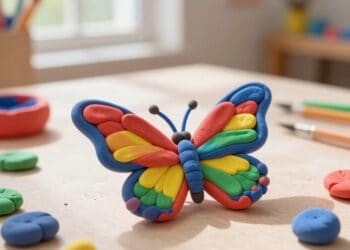 Schmetterling aus Knete