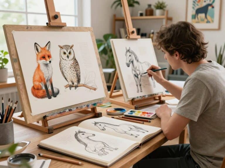 Mehr über den Artikel erfahren Tiermotive zeichnen