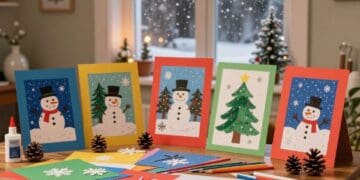 Winterbilder basteln