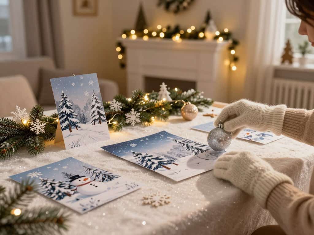 Winterdeko basteln und präsentieren