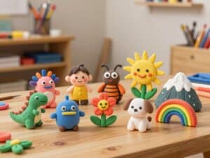 Mehr über den Artikel erfahren 10 coole Knetfiguren – Bastelideen mit Knete