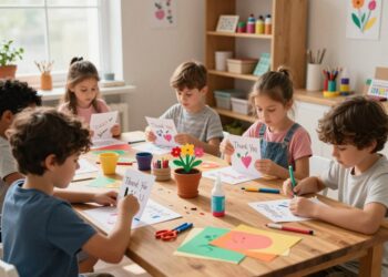 Dankeschön Basteln mit Kindern