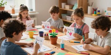 Dankeschön Basteln mit Kindern