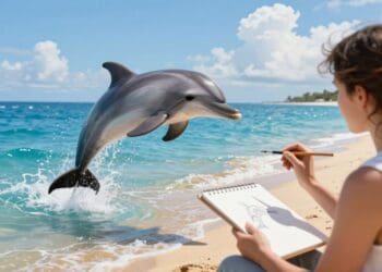 Delphin malen