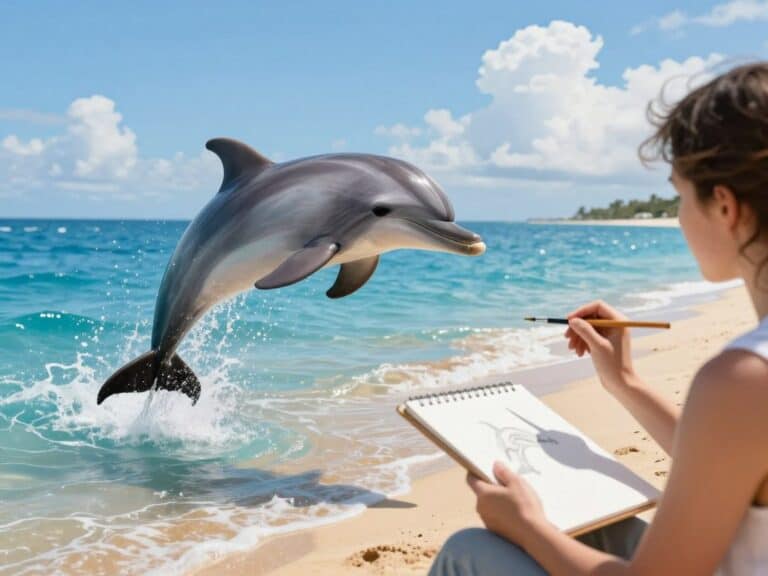 Mehr über den Artikel erfahren Delphin malen