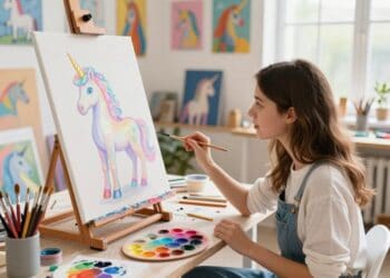 Einhorn malen