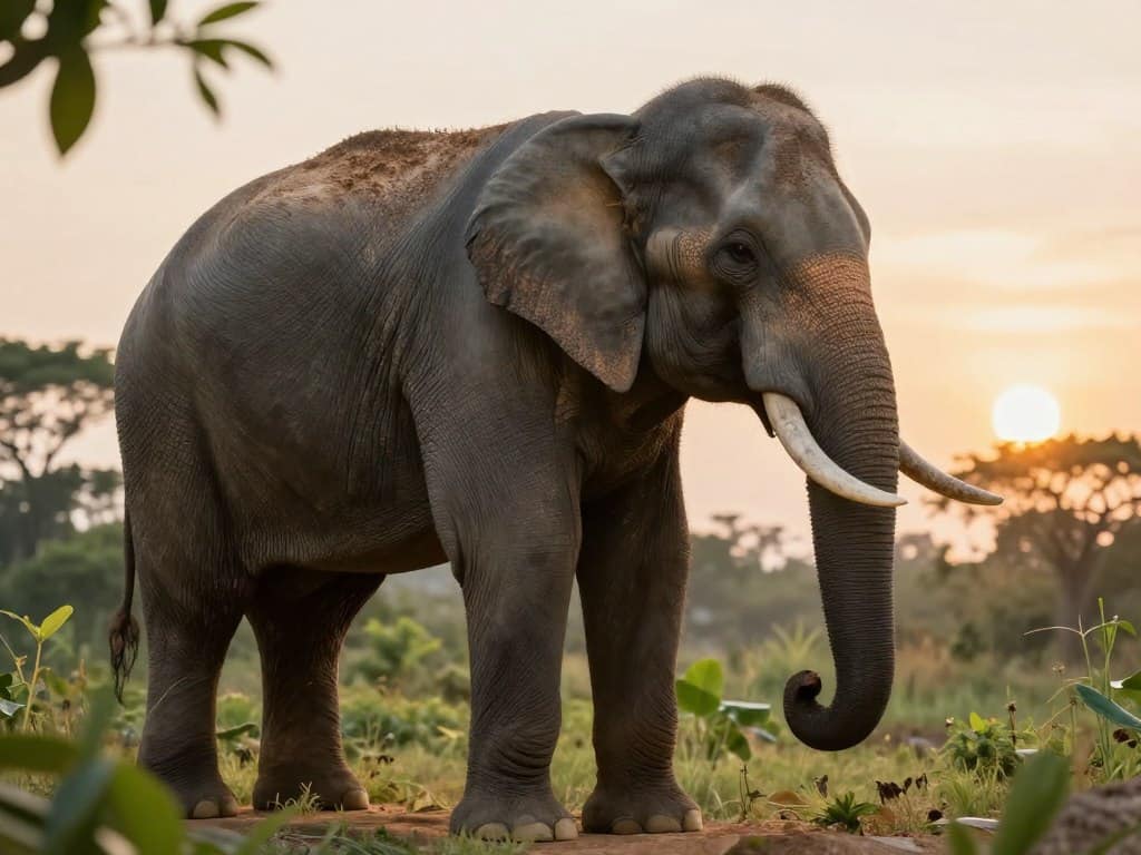Elefant realistisch malen mit Schattierungen