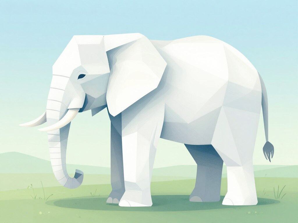 Elefant skizzieren mit geometrischen Grundformen