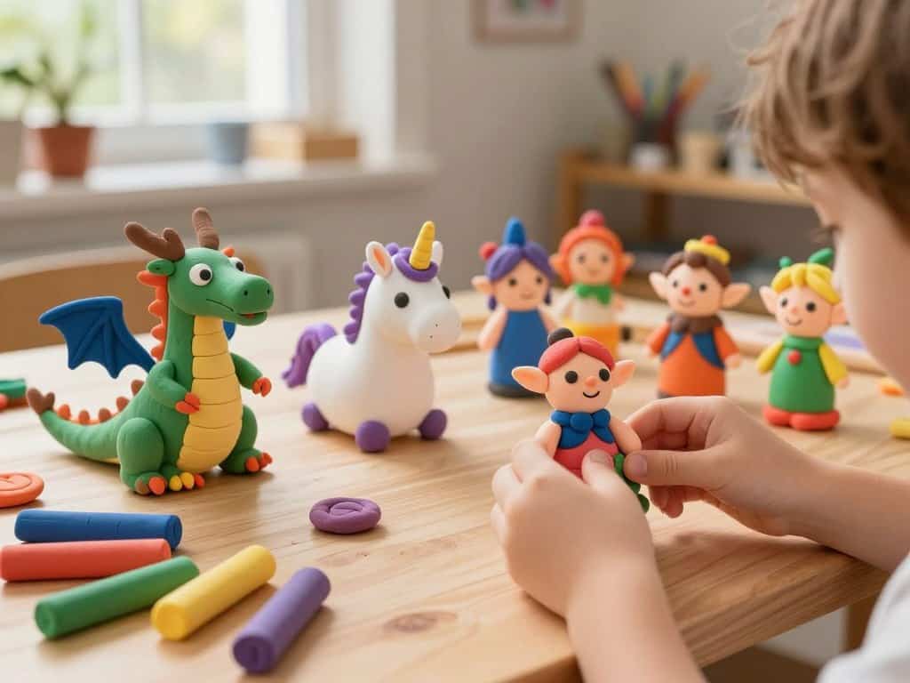 Fantasiefiguren kneten für kreative Geschichten