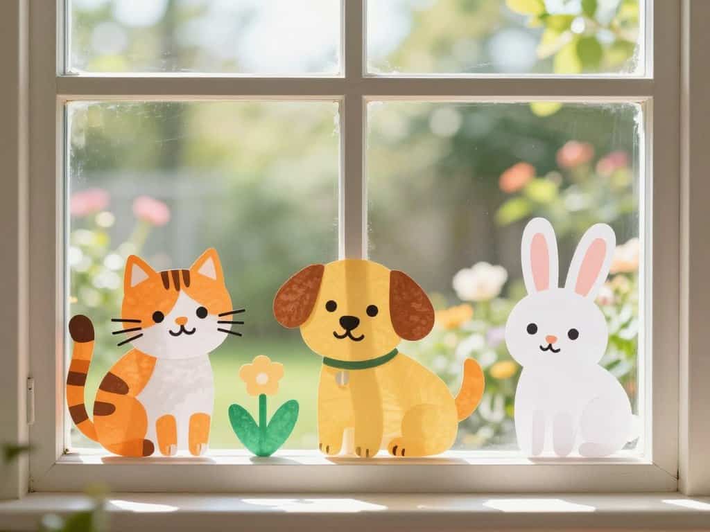 Fenster gestalten mit einfachen Tiermotiven für Anfänger