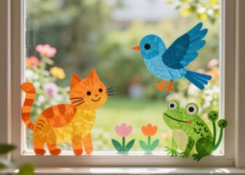 Fnsterbild Tiere basteln