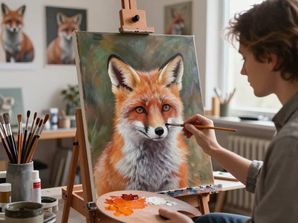 Fuchs malen Fehler vermeiden