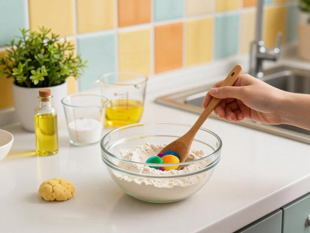 Knete Rezept ohne Kochen selber machen