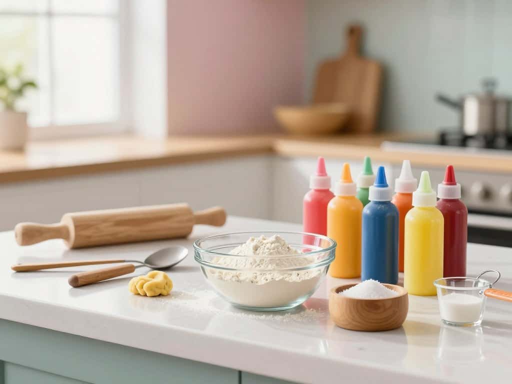 Knete Zutaten für die Herstellung