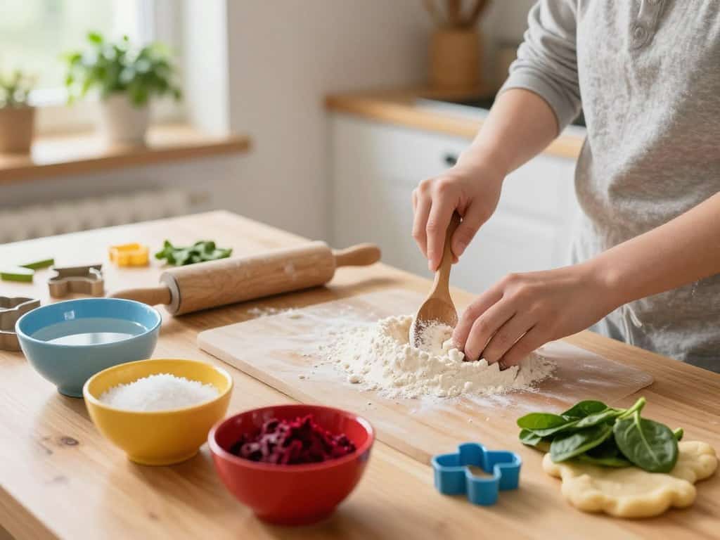 Knete selber machen mit natürlichen Zutaten