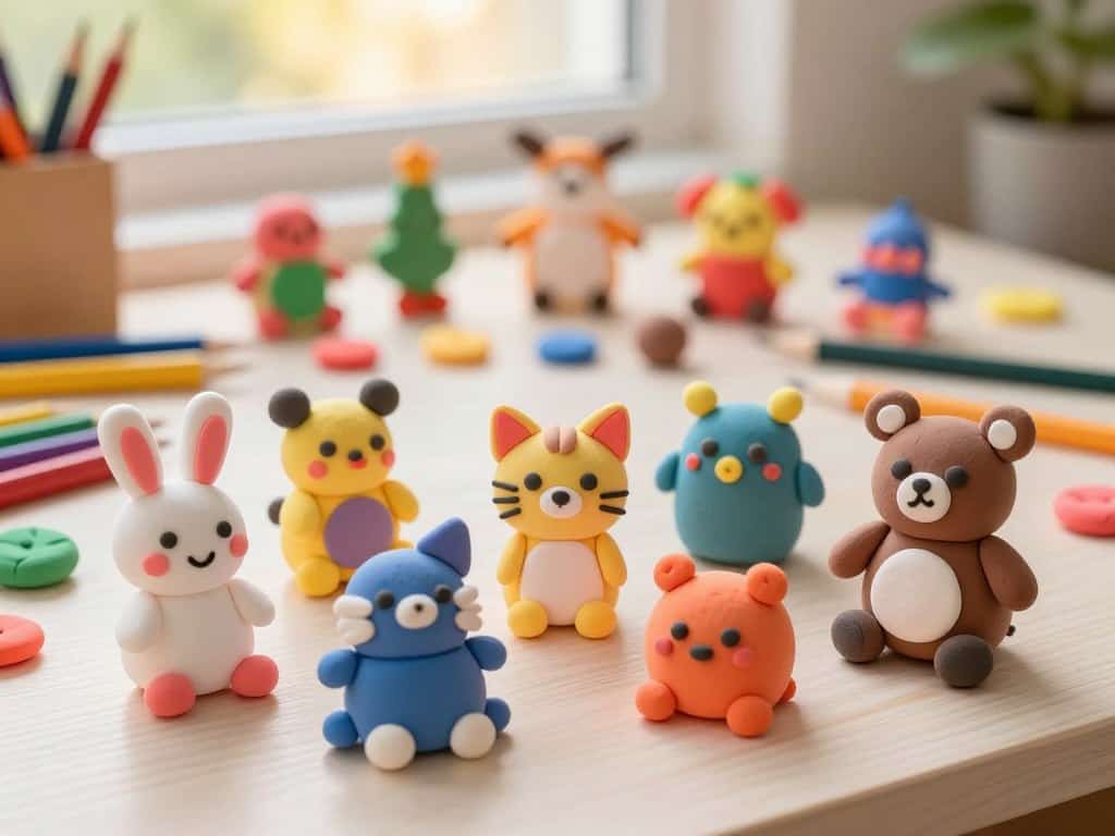 Knetfiguren basteln mit kreativen Charakteren