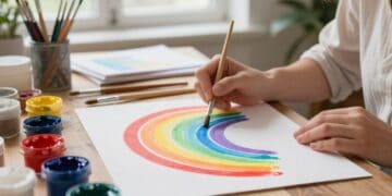 Regenbogen malen