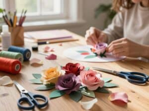 Mehr über den Artikel erfahren Rosenblüten basteln