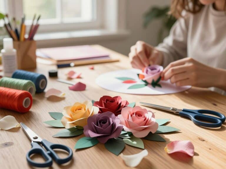 Mehr über den Artikel erfahren Rosenblüten basteln