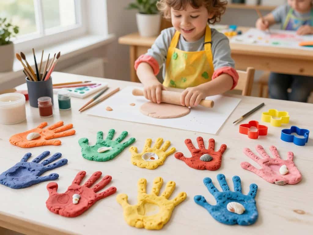 Salzteig Ideen für Handabdrücke und kreative Kinderkunst