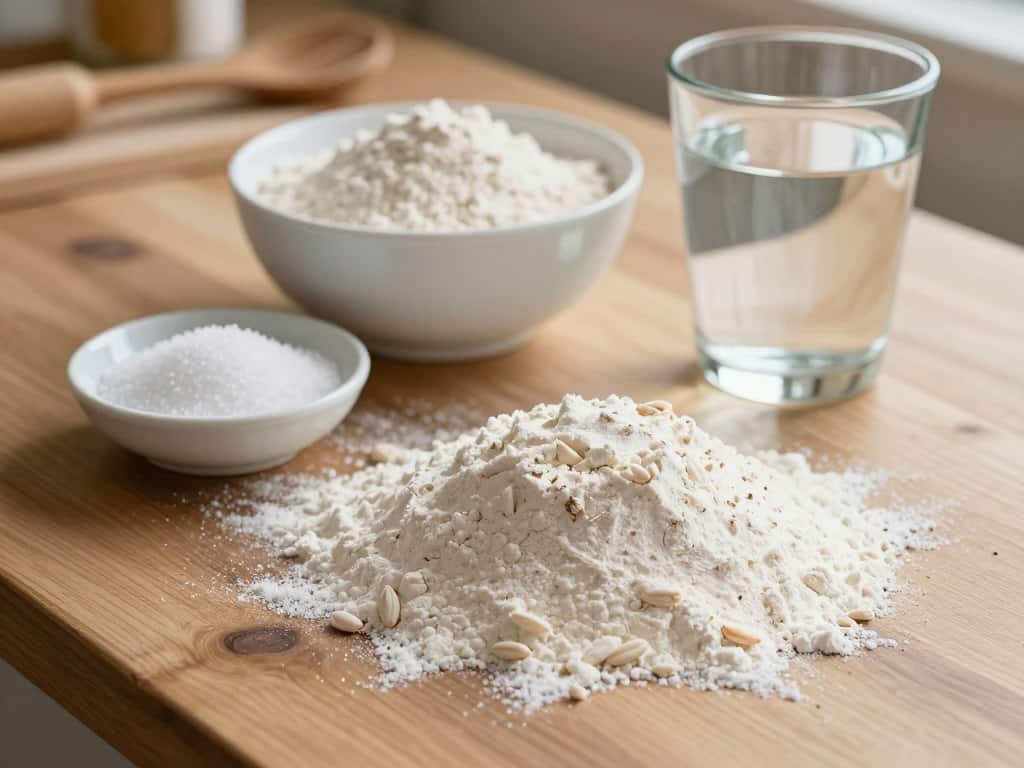 Salzteig Zutaten Mehl Salz Wasser